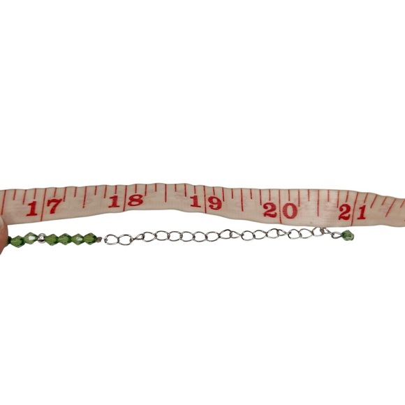 Aventurine Polished Stone Beaded Necklace & Pierced Earrings Set - Picture 11 of 12